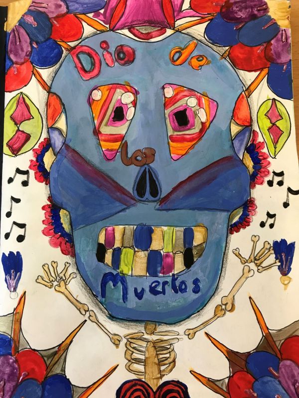 The Year 8 Day Of The Dead Project 2018 Hanley Castle High School And Sixth Form